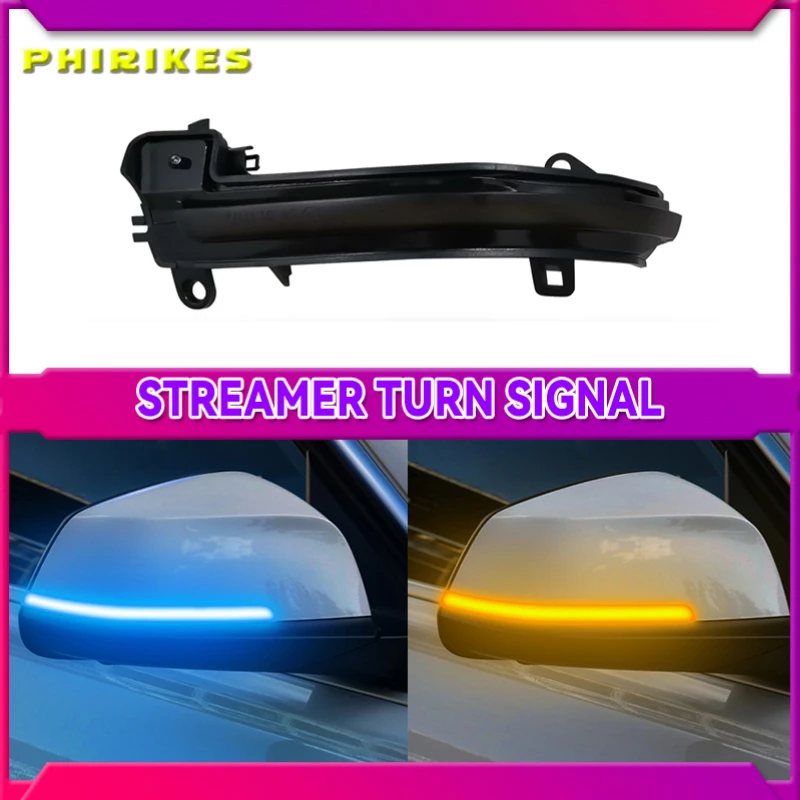 

for BMW 1 2 3 4 X1 M Series F20 F30 F34 F36 E84 F87 i3 Dynamic Black LED Turn Signal Light Sequential Rearview Mirror Light