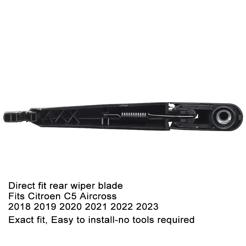 8" Inch Rear Wiper Blade & Arm Set Kit For Citroen C5 Aircross 2018 2019 2020 2023 Windshield Windscreen Clean Rear Window 4