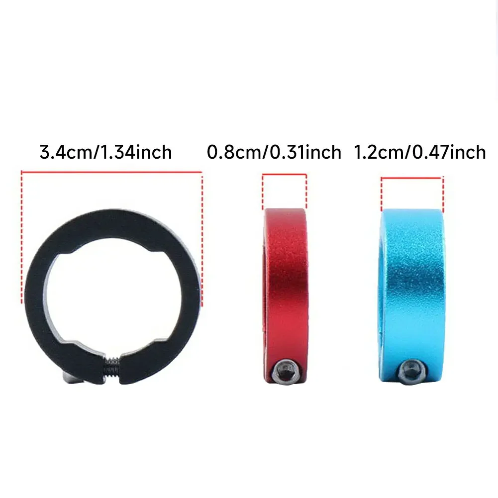 1Pc Bicycle Grips Lock Rings 8/12mm Aluminum Alloy End Ring Lock On MTB Mountain Road Bike Handlebar Parts Bicycle Accessories