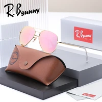 Lunettes de soleil polarisées de luxe pour hommes et femmes, style pilote, verres miroir, protection UV400, idéales pour la conduite 3
