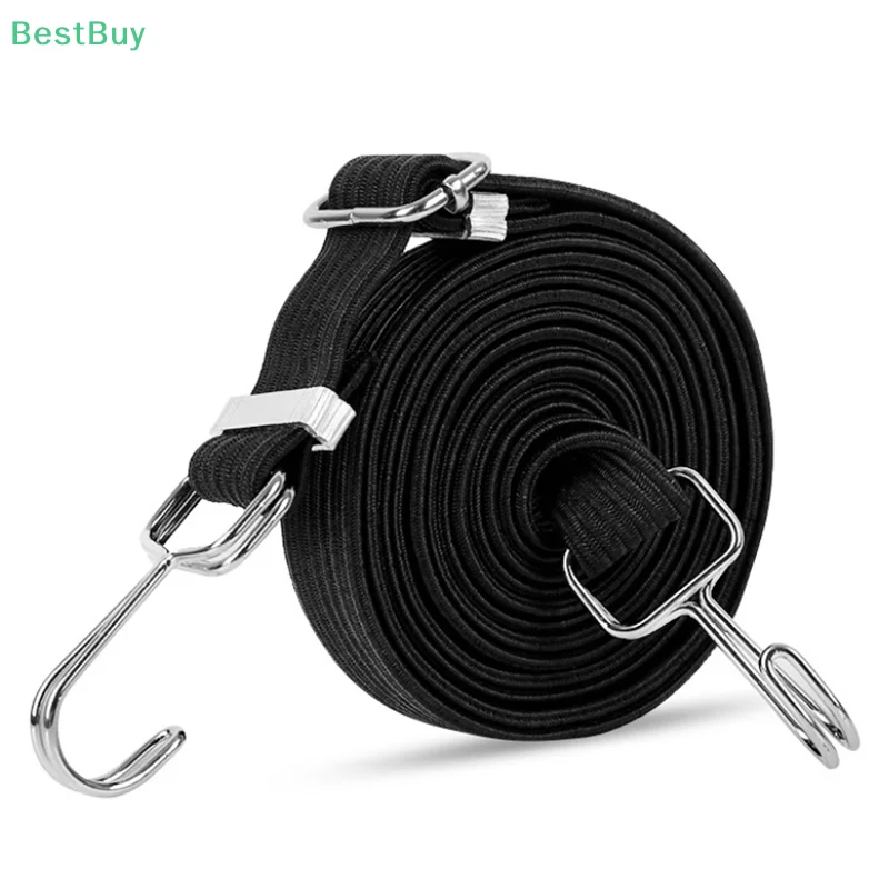 Motorcycle Luggage Rope Mountain Bike Elastic Straps Cord Hooks Strong Elasticity Convenient To Carry Outdoor Tensioning Belts