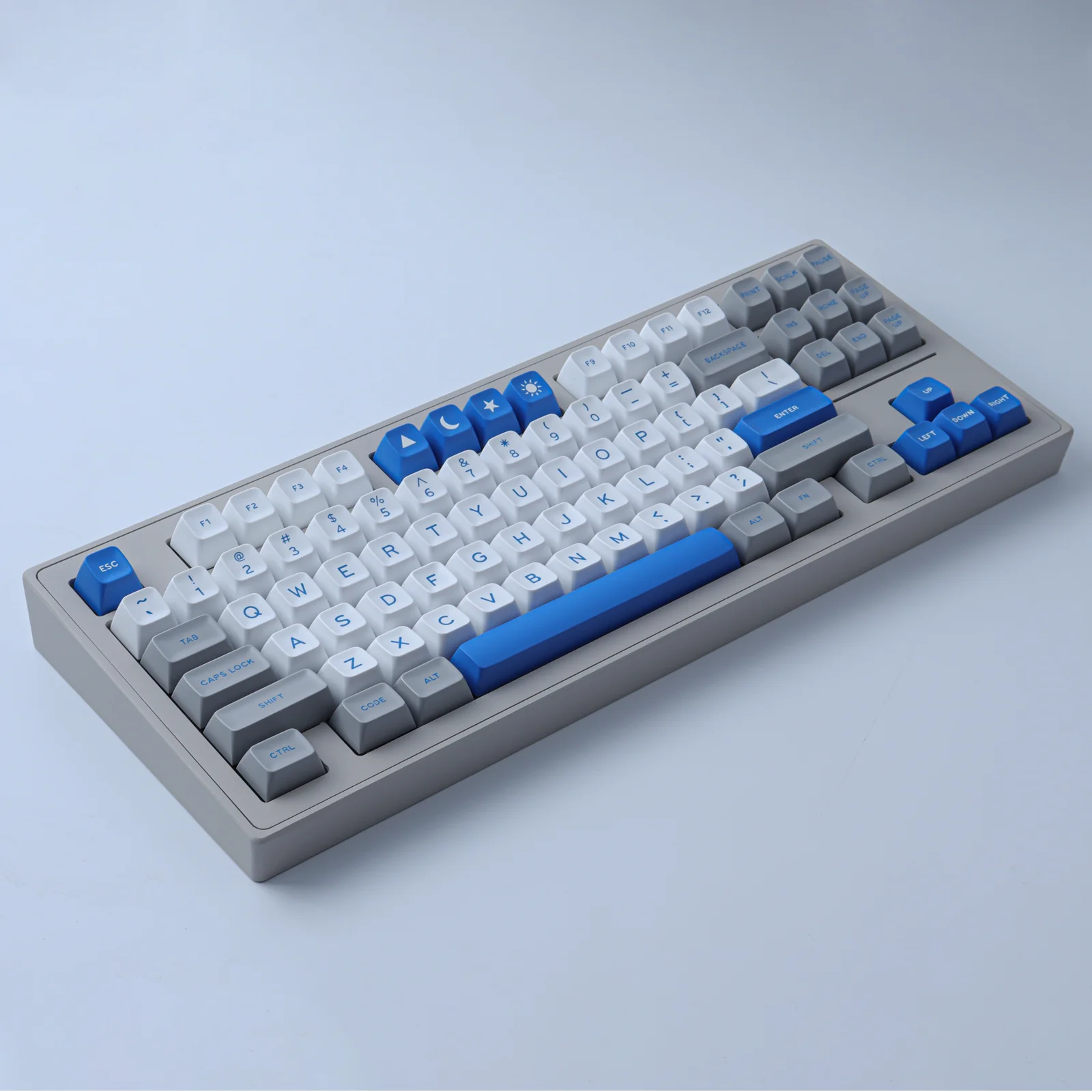Gmk Cinza Branco Azul Keycap 173 Teclas Abs Keycaps SA Perfil Duplo Tiro Personalizado Gmk Keycaps para Teclado Mecânico - Imagem 2