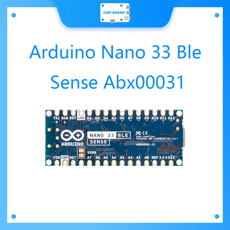 

Плата разработки датчика Bluetooth Spot Arduino Nano 33 Ble Sense Abx00031