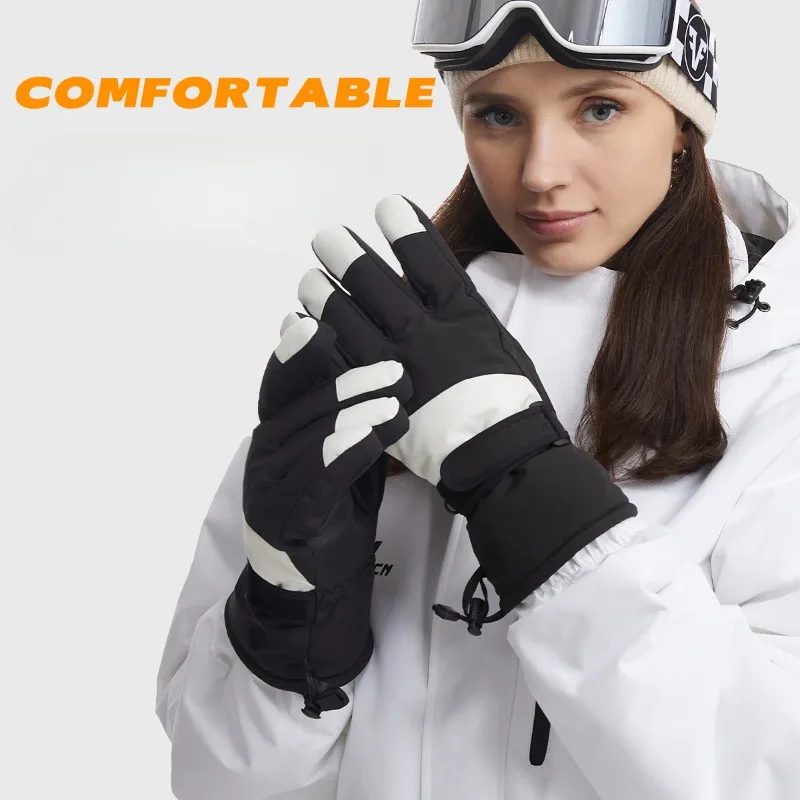 Men's Women's Glove Winter Ski Snowboard Waterproof and Warm Thick Touch Screen Gloves Outdoor Snow Warm Running Cyclying Gloves 3