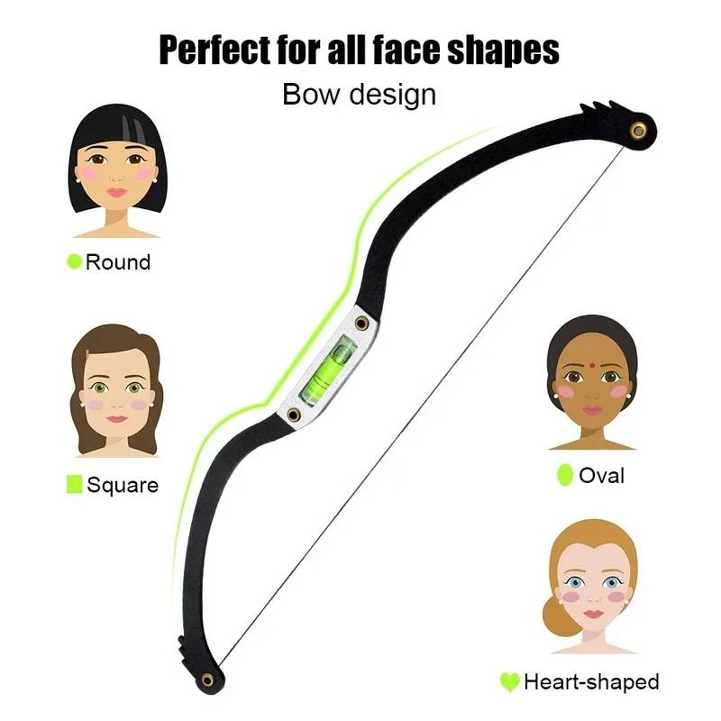 Eyebrow Positioning String Mark Ruler Microblading Horizontal Bead Mapping For Permanent Makeup Measuring Brow Design 1Pcs