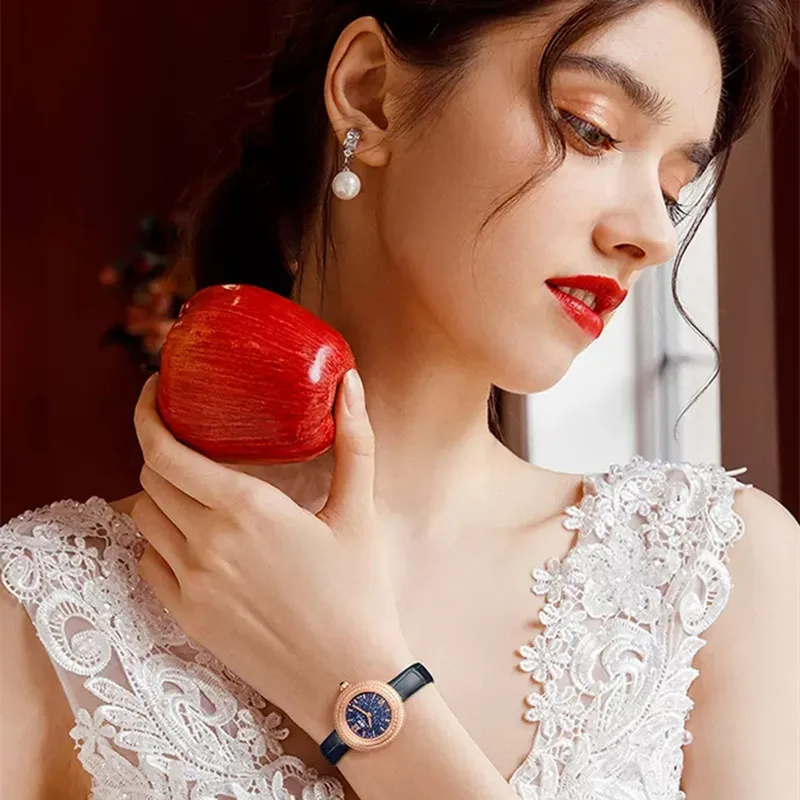 CARNIVAL Brand Fashion Watches for Women Ladies Luxury Diamond Girls Quartz Wristwatch Female Dress Clock Waterproof Reloj Mujer