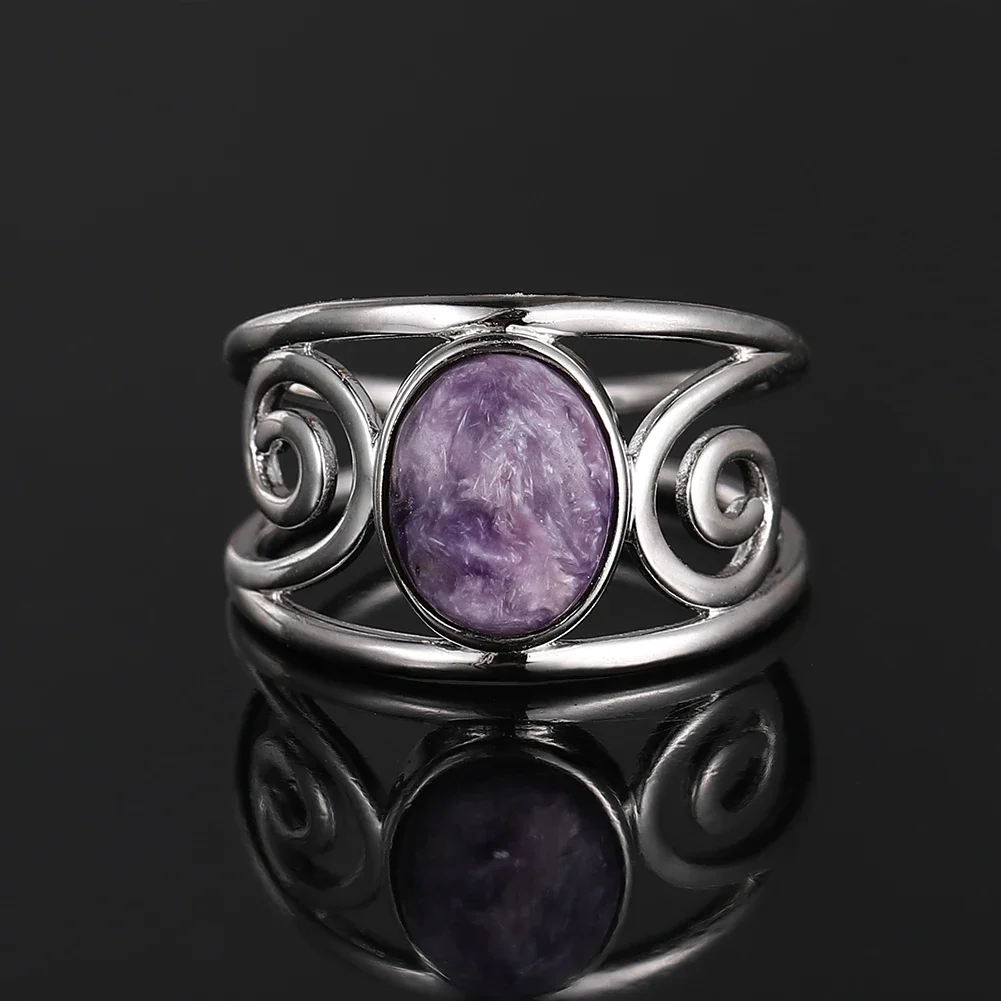 Elegant Green Jade Gemstone Silver Ring - Vintage Style Women's Fine Jewelry