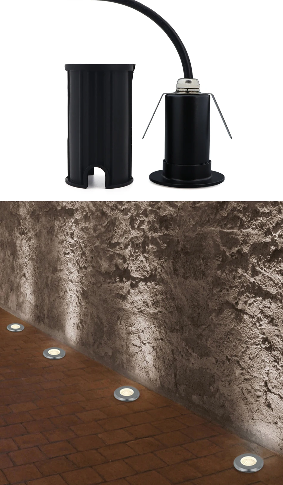 Description Picture 4 of item10PCS Waterproof IP67 LED underground Light 1W3W10W15W Outdoor Ground Garden Path Floor Buried Yard Spot Landscape 110V220V 12V