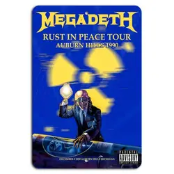 Live Thrash Explosion: Megadeth in Concert - Aluminum 14x20cm (Aluminum sign)