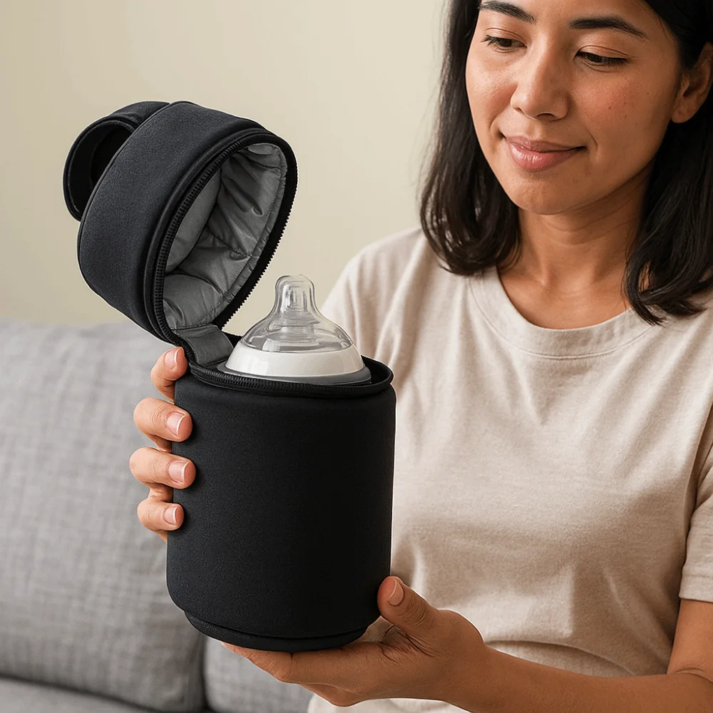 Anti-Shock Milk Warmer Bottle Bag Scratch Protection Waterproof Thermal Mommy Bag Portable Cart Hanging Bag Baby Feeding