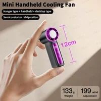 Ventilateur portable VUUV 2000mAh rechargeable, mini climatiseur 5 vitesses, petit ventilateur refroidisseur d'air avec affichage numérique LED 1