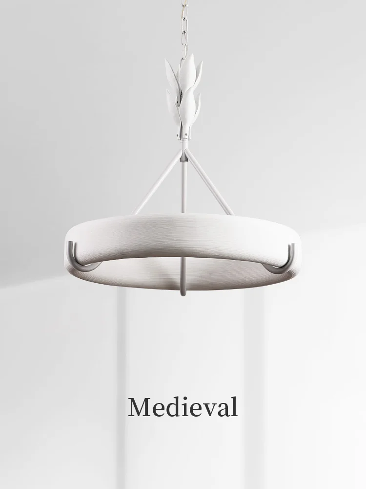 

French light luxury branch living room main chandelier creative art minimalist retro bedroom high-end dining room light