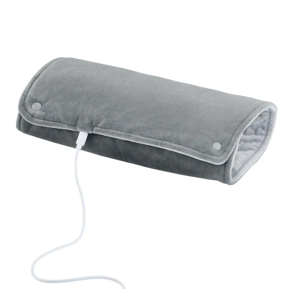 USB Thermostatic Hand Warmer for Winter Office and Home Use Shawl Warm Hands and Legs Short Velvet Fabric Heating Blanket