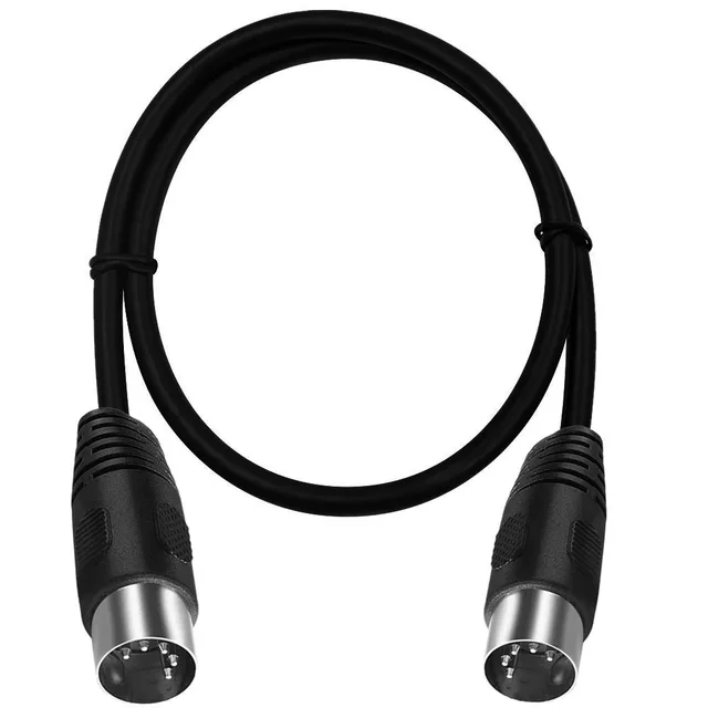5-DIN tot 3.5mm AUX TRS jack AUDIO Kabel, 5 pin tot 3.5mm Stero Plug compatibel met Smartphones, PC notebooks, Ampifiers, HI-FI, Ondersteunt Analoog Geluidssignaal (L/R massa) 1.5m