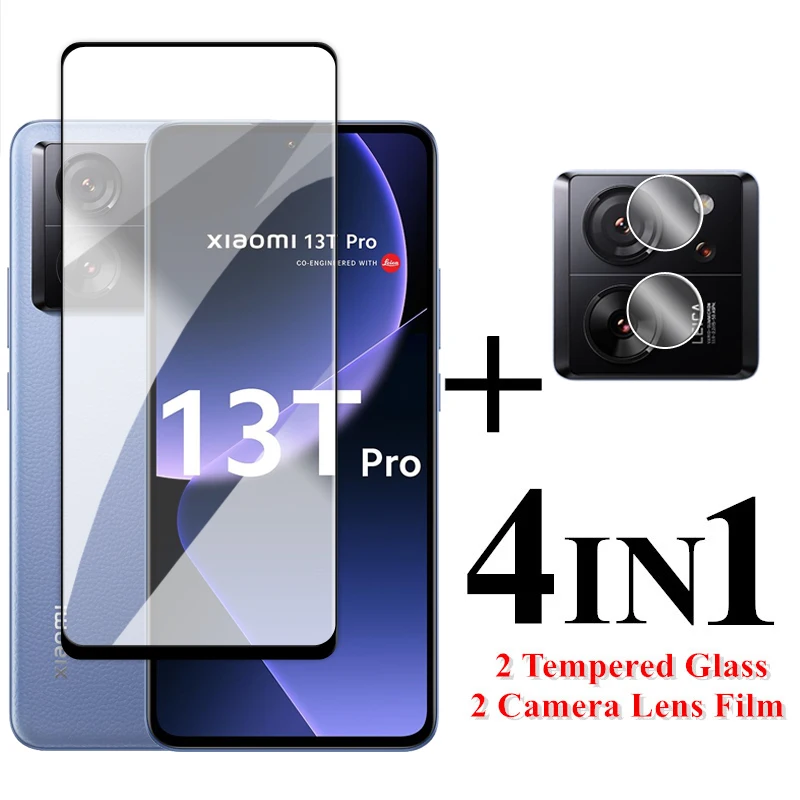 

For Xiaomi 13T Pro Screen Protector 6.67 inch Full Cover Glass For Xiaomi 13 T 13T Pro Tempered Glass For Xiaomi 13T Lens Film
