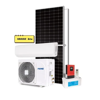 Solar DC 48v battery powered split solar air conditioner