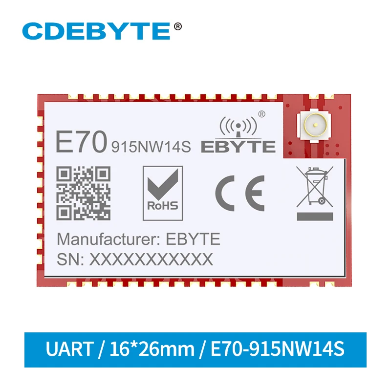 

TI CC1310 915 МГц 14 дБм Звездный сетевой модуль E70-915NW14S CDEBYTE SMD Высокоскоростная передача 2,5 км трансивер дальности lojng