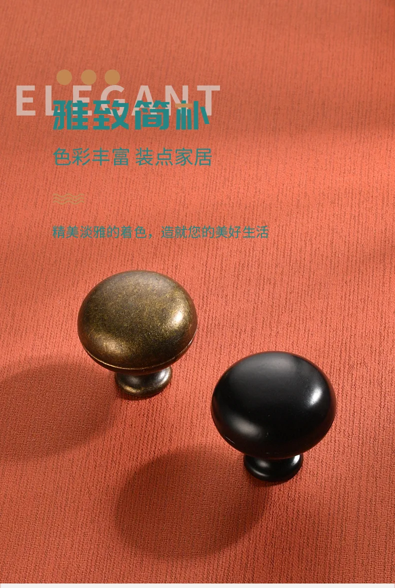 Description Picture 2 of itemStylish single hole cabinet handle modern furniture drawer door zinc alloy antique American handle
