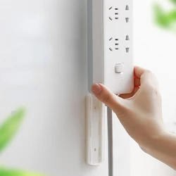 Row plug holder wall mounted storage traceless insertion row hole free patch panel socket wall mounted paste type