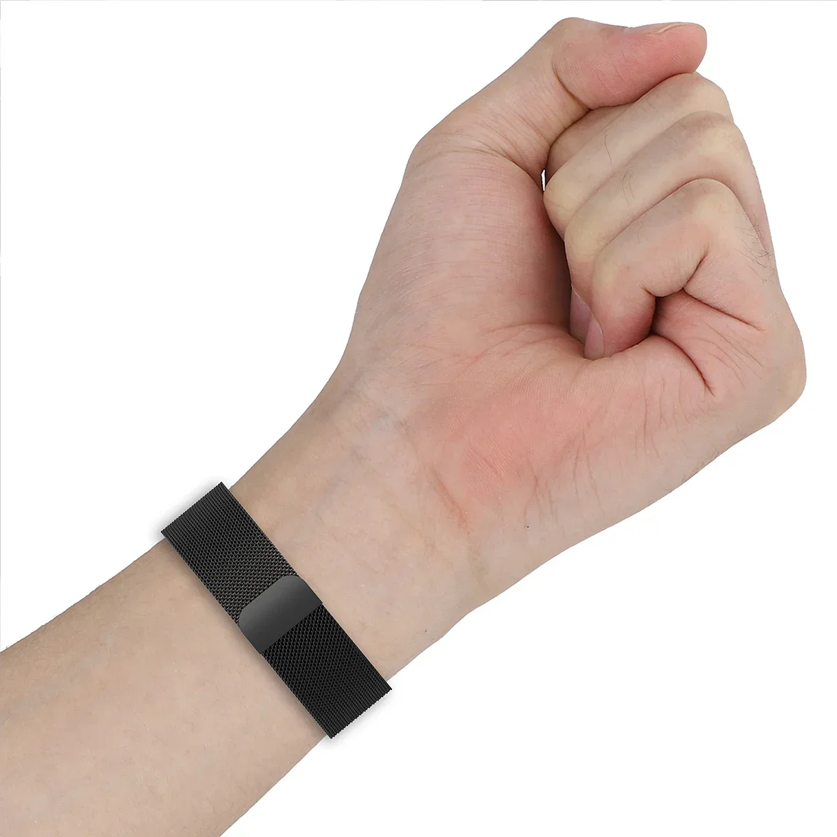 Premium Metal Strap with TPU Case & Screen Protector – Milanese Magnetic Loop Watchband Bracelet
