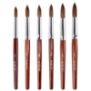 Kolinsky Sable Acrylic Nail Art Brush High Quality UV Gel Nail Brush Red Wood Handle Professional Manicure Tool DIY Nail Drawing 1