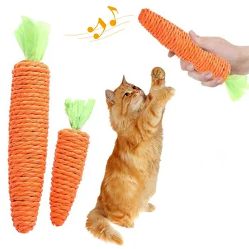 Carrot Sounding Cat Toy 1