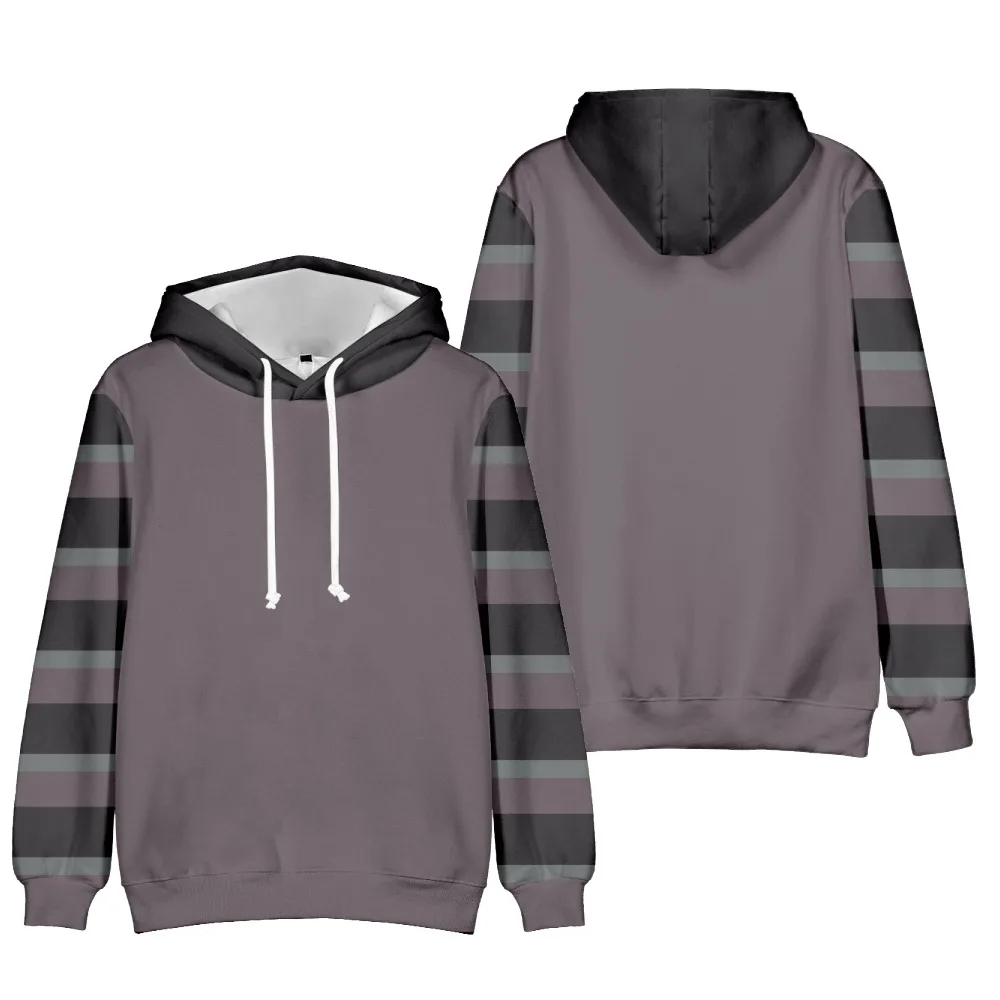 2024 Fashion Printed Striped Pattern men's Pullover Casual Simple Oversized Loose Hoodie Street Design Harajuku men's Sweatshirt