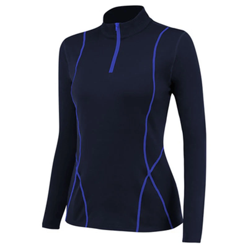 Women's Long Sleeve Thermal Fleece Shirt Workout Tops With Zipper Athletic Running Shirts Autumn Winter Gym Sports sports t shirt,yoga shirt,sports shirt