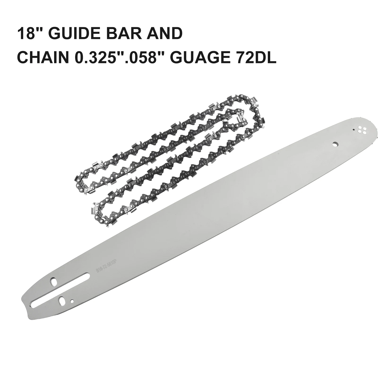 

18" Chainsaw Guide Bar With 46.8" Chain For 62CC 58CC 52CC Chainsaw For Chinese Chainsaw 4500 5200 5800 Tarus Parts