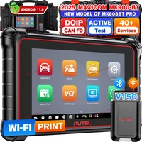 2025 Autel MaxiCOM MK900BT MK900-BT Code Reader Automotive Car Diagnostic Scan Tools CAN FD/DoIP Auto OBD2 Scanner PK MK808K-BT 1