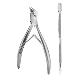 Professional Toenail Clipper and Pedicure Care Tool for Thick and Ingrown Nails (Silver set)