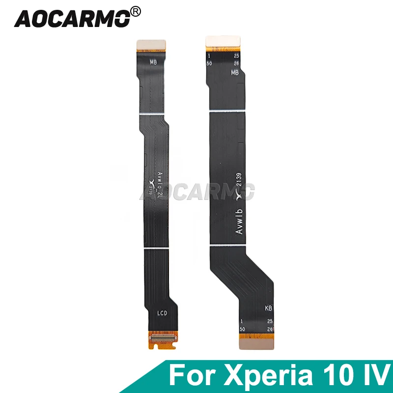 

Aocarmo For Sony Xperia 10 IV X10iv XQ-CC72 CC54 CC44 Charging Board Motherboard LCD Screen Display Connection Flex Cable