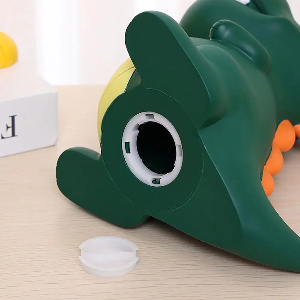 Large Capacity Dinosaur Piggy Bank Ornaments Hot Sale Cute Anti-fall Enamel Coin Piggy Bank Children's Gift Unisex 21 cm