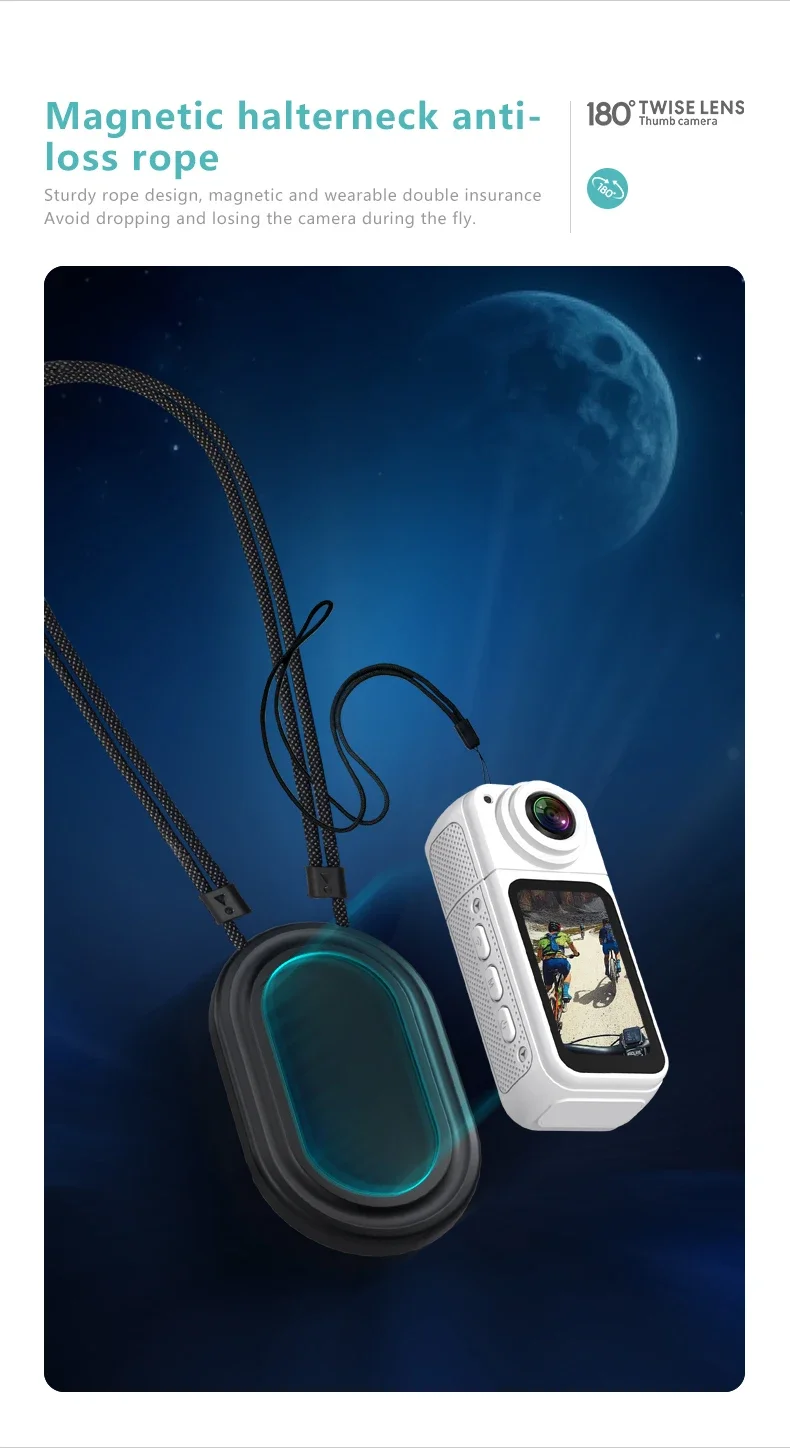 configuration de caméra d'action portable