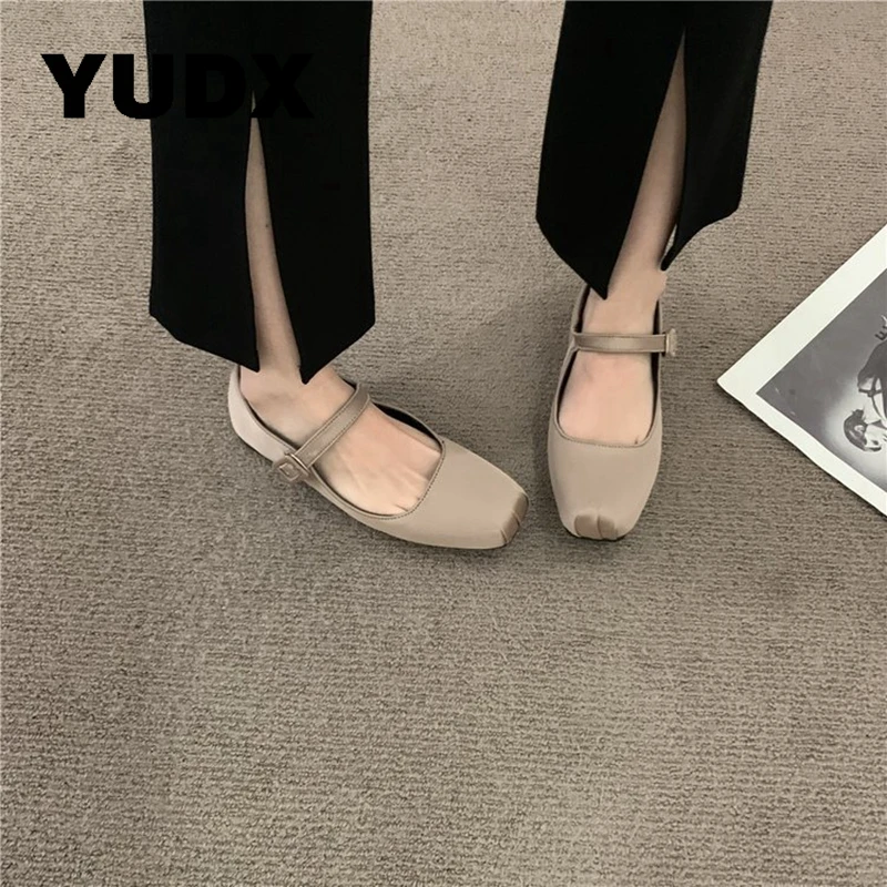 High Board 2023 New Miu Miao Bow One-strap With Drill With Flat High Heel  Ballet Shoes Mary Jane Single-layer Shoes - Flats - AliExpress
