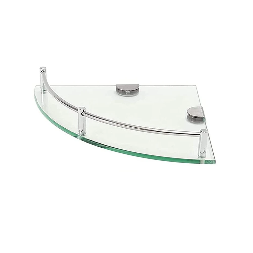 

Полки для ванной комнаты, угловая настенная полка для ванной комнаты, полка из закаленного стекла для хранения душа