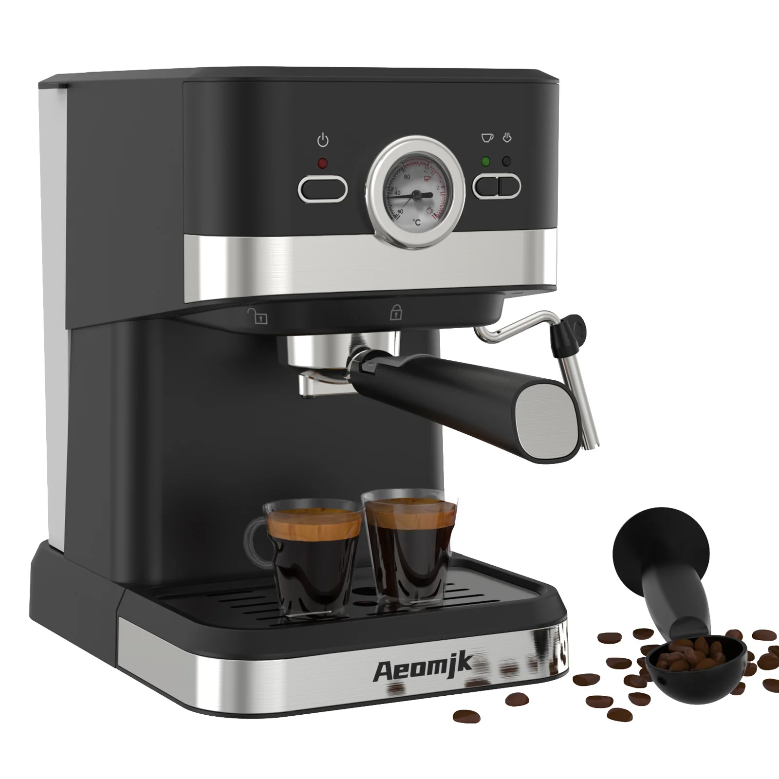 Aeonjk Espresso machine hit delicate milk foam Americano cappuccino latte coffee latte 120v 1050w American plug