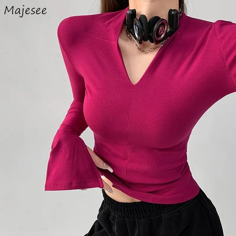 

Женские толстовки без капюшона, простые облегающие европейские НОВЫЕ шикарные однотонные Блестящие модные повседневные женские толстовки в стиле High Street с расклешенными рукавами