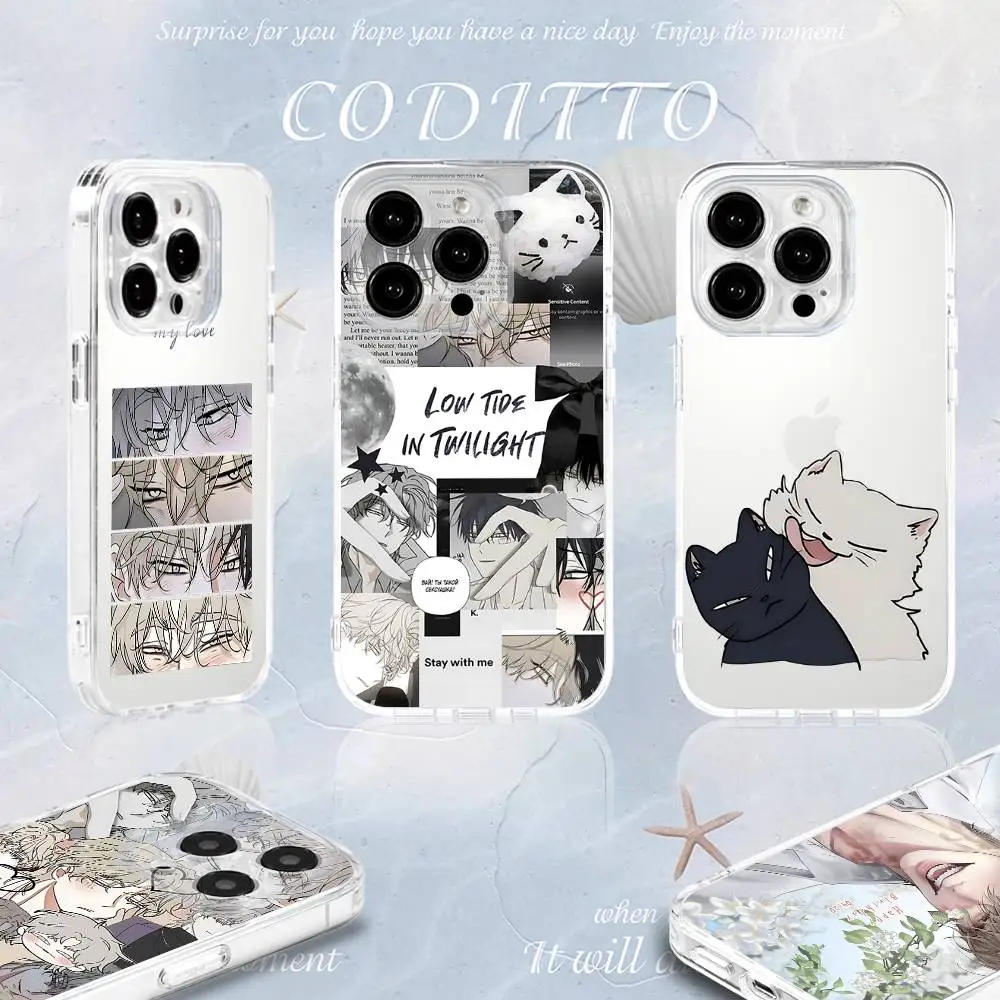 Transparent Soft Cover Phone Case - L-Low T-Tide in T-Twilight Design