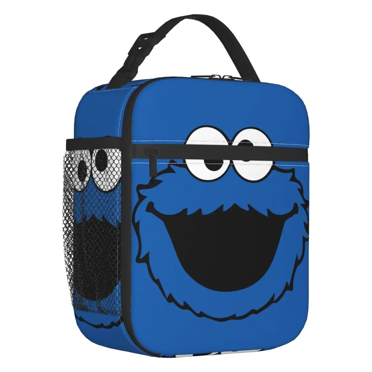 Cartoon Sesame Street Borsa Da Pranzo Isolata Per Picnic All'Aperto Cookie Monster Resuable Thermal Cooler Lunch Box Donna Bambini