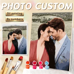 Personalized Custom DIY Oil Painting by Numbers Canvas Portrait - Family and Children Edition (Available in Multiple Color Options) - 30x40cm diy frame (Exquisite 36 colors)