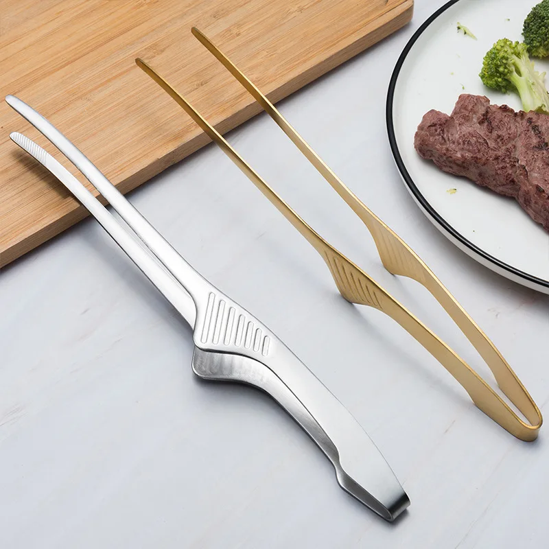 Barbecue Meat Clip Stainless Steel Pointed Food Clip for Baked Bread Hotel Restaurant Steak