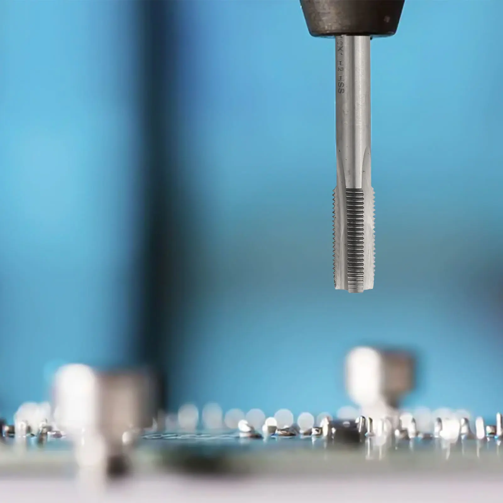 M10 HSS 미터법 왼손잡이용 탭 머신 직선형 홈 나사 탭 미터법 탭 드릴 비트 수공구 M10X1.0mm 탭