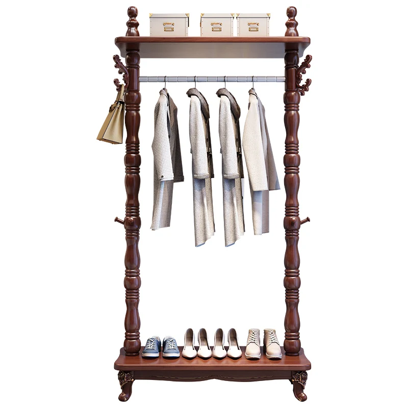 

YY Coat Rack American Luxury Simple Living Room Home Clothes Rack