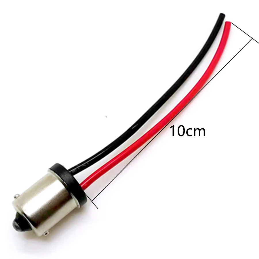P21W Adapter Socket Connector 2Pcs Male Plug Extended Wire For Car Reversing Lamp socket connector plug adapter