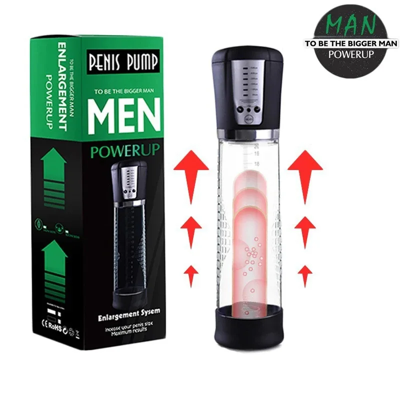 Electric Penis Pump For Men Male Masturbation Cup Exerciser_voghion.com