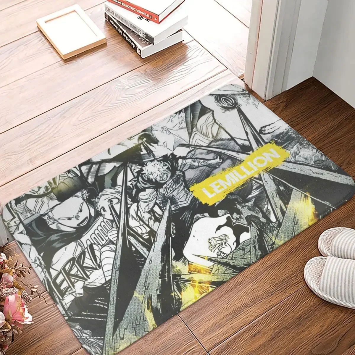 

My Hero Academia Deku All Might Bath Mat Mirio Togata Lemillion Boku No Doormat Kitchen Carpet Balcony Rug Home Decor