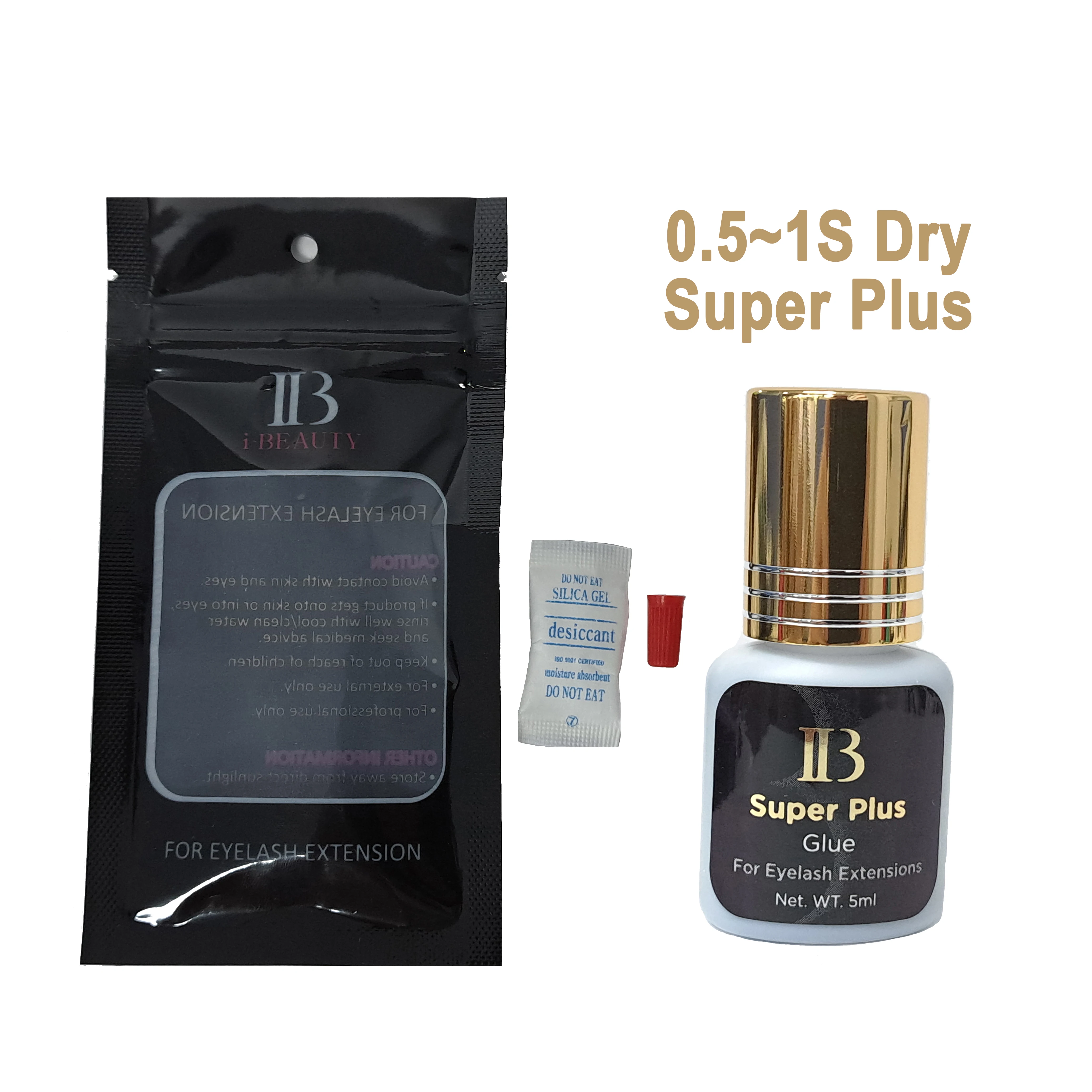 Eyelash Glue 2 Bottles I Beauty Super Plus Glue 1s Drying Adhesive Eyelash Extensive Super Bonder Korea Liquid Clear Health Makeup