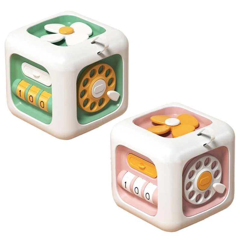 

Six sided Toy Cube for Toddler Sensory Developmental Activity Cube Puzzle Toy Hand Eye Coordination Learning Cube Block Dropship