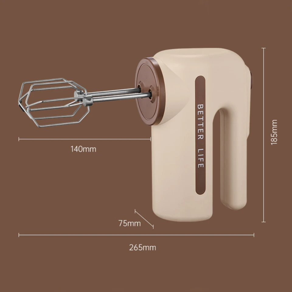 Electric Handheld Egg Beater Wireless Charging Dual Head Multi-stage Multifunctional Mixer Baking tools